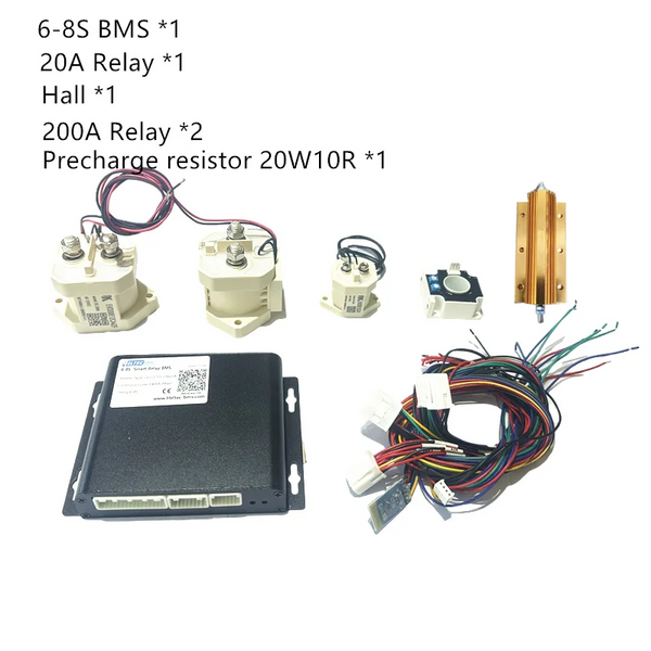 Heltecbms Smart Relay BMS 600A 500A 4S-32S lifepo4 bms 96v 60v 48v 200A 300A 8S 13S 16S 24S BT 485 CAN for Lithium Battery Pack