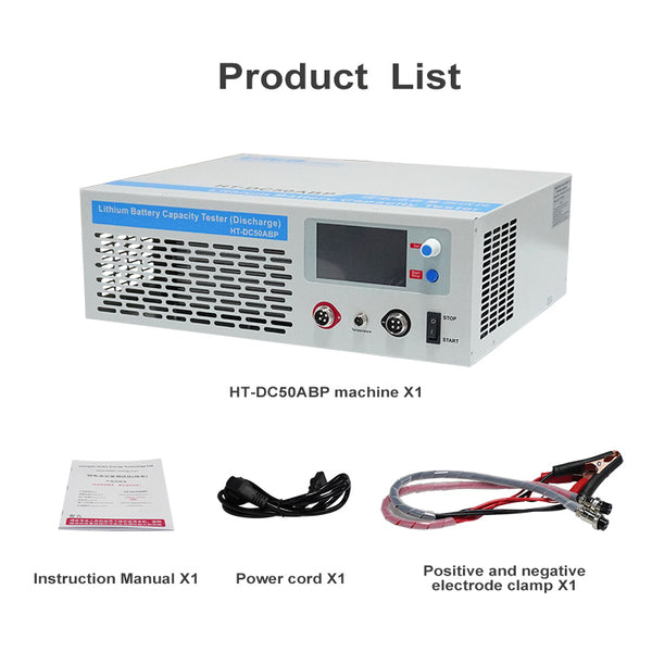 Battery Capacity Tester 5-120V Load Tester Discharger for Lithium/LiFePO4/Lead Acid/Ni-MH Batteries