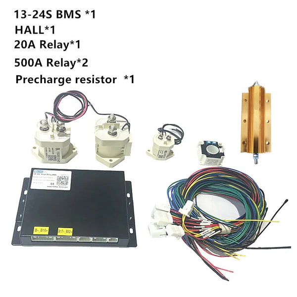 Heltecbms Smart Relay BMS 600A 500A 4S-32S lifepo4 bms 96v 60v 48v 200A 300A 8S 13S 16S 24S BT 485 CAN for Lithium Battery Pack