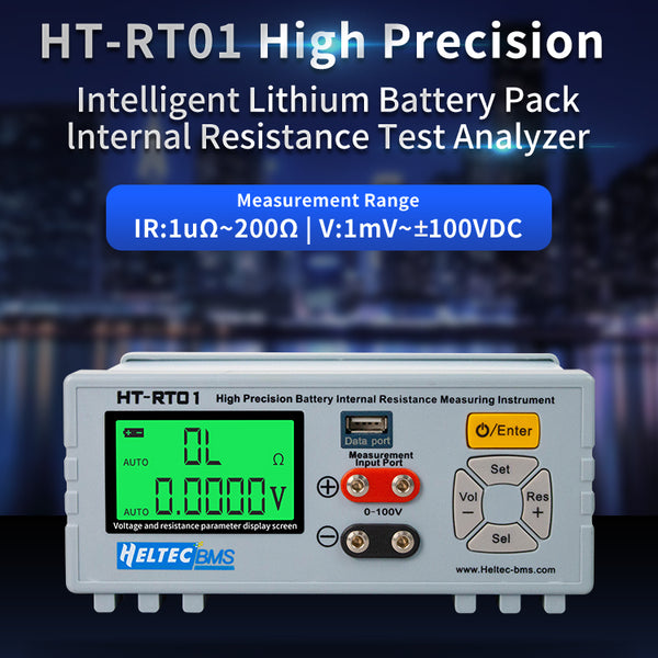 HeltecBMS High Precision Lithium Battery Pack Internal Resistance Tester Instrument /Voltage Tester for 18650/lifepo4 battery