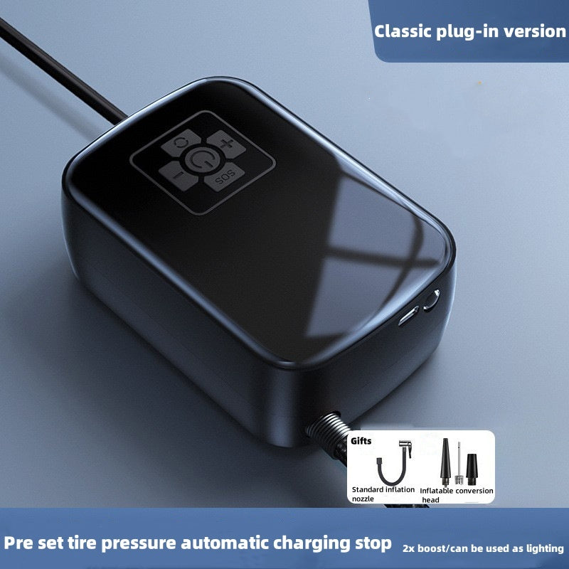Car mounted wireless inflation pump, car portable inflation pump, elec ...