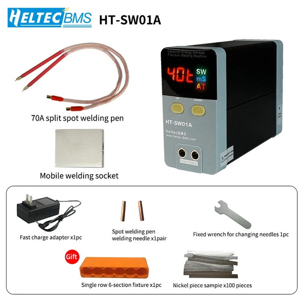 Heltec 12KW 21KW Portable Small Spot Welder/Capacitor Storage Battery Spot Welding Machine LED Digital Display 0.5mm thickness