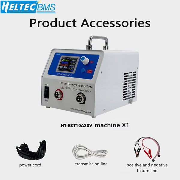 Heltec 10A 50A Charge/Discharge battery capacity tester for 18650/21700 Lipo/lifepo4 5V/30V battery pack Maintenance instrument