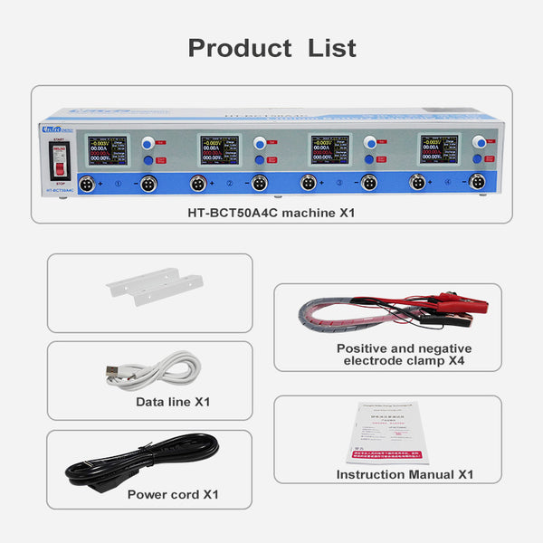 Heltec 10A 50A Charge/Discharge battery capacity tester for 18650/21700 Lipo/lifepo4 5V/30V battery pack Maintenance instrument