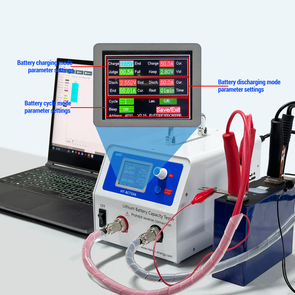 Heltec 10A 50A Charge/Discharge battery capacity tester for 18650/21700 Lipo/lifepo4 5V/30V battery pack Maintenance instrument