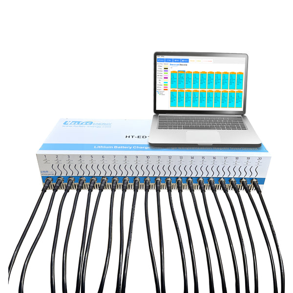 20 channel 10A High Accuracy Battery capacity tester with Voltage Equalizer 18650/21700 Lipo/Lifepo4 Battery car Repair