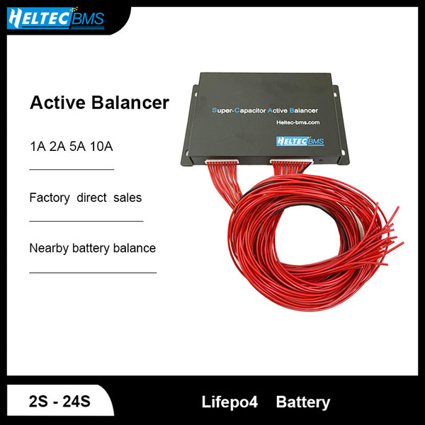 Heltec Smart Active Balancer 2S-24S 1A 2A 5A 10A Supercapacitor Active Equalizer Balancer APP Li-ion Lipo Lifepo4