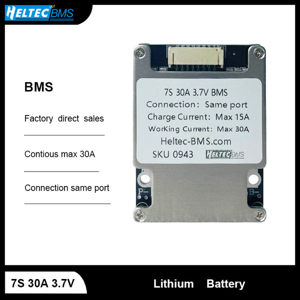 24V  BMS 7S 30A Balance 3.7V 18650 battery protection Board for 24V Electric bicycle and electric tools within 550W