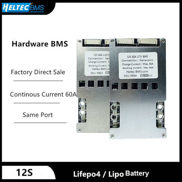 BMS 12S 60A Split Port  Balance 3.7v lipo battery protection Board for 36V 24V 48V Electric bicycle electric tools within 1200W