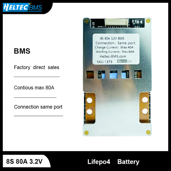 BMS  8S 80A BMS 29V 25.6V 18650  Balance Board for 3.2V LifePO4 Battery protection board