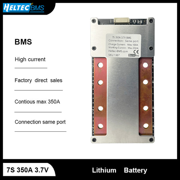 Solar Energy Storage 24V BMS 7S 300A 350A 3.7V Li-ion Battery Protection Board for 6000W high-power inverter, 24V car start