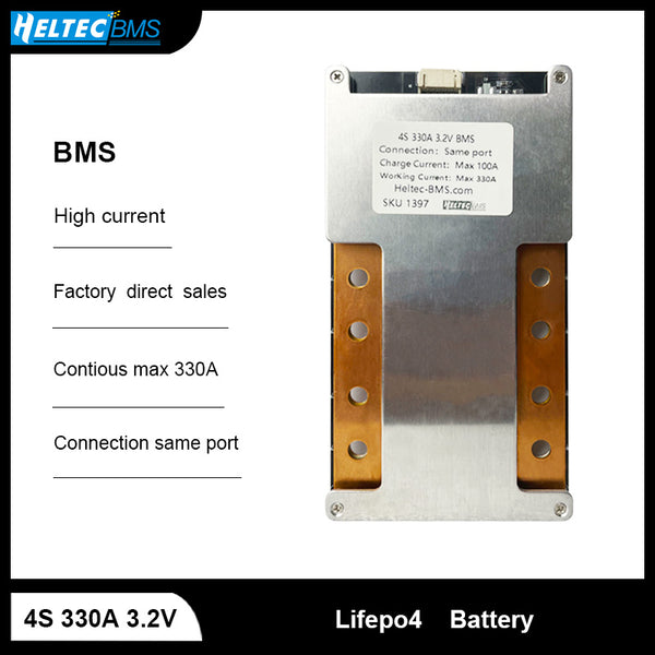 12V BMS 300A 3S 4S 300A 330A Continuous current  Lifepo4  Li-ion battery protection for Car Start/high-power energy storage/RV