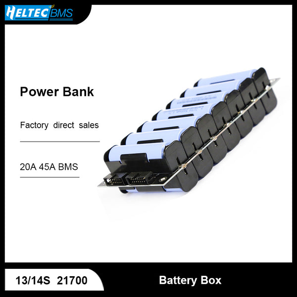 13S 14S Power bank case 48V bms battery holder lithium battery case/Box balance circuits 20A 45A diy ebike electric car bicycle