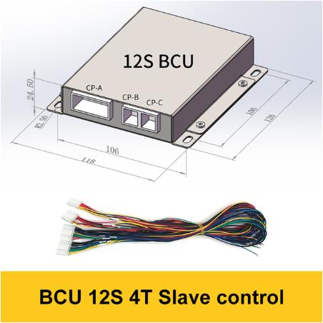 Li-ion Lifepo4 LTO 40S 60S 240S Master Slave 96V 144V 216V Smart BMS High pressure BMU BCU With UART RS485 CAN Relay Bms