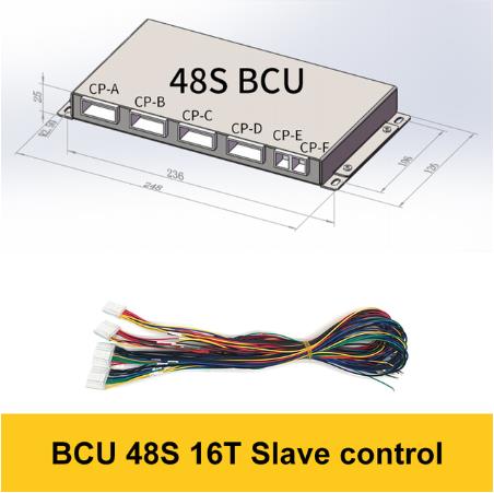 Li-ion Lifepo4 LTO 40S 60S 240S Master Slave 96V 144V 216V Smart BMS High pressure BMU BCU With UART RS485 CAN Relay Bms