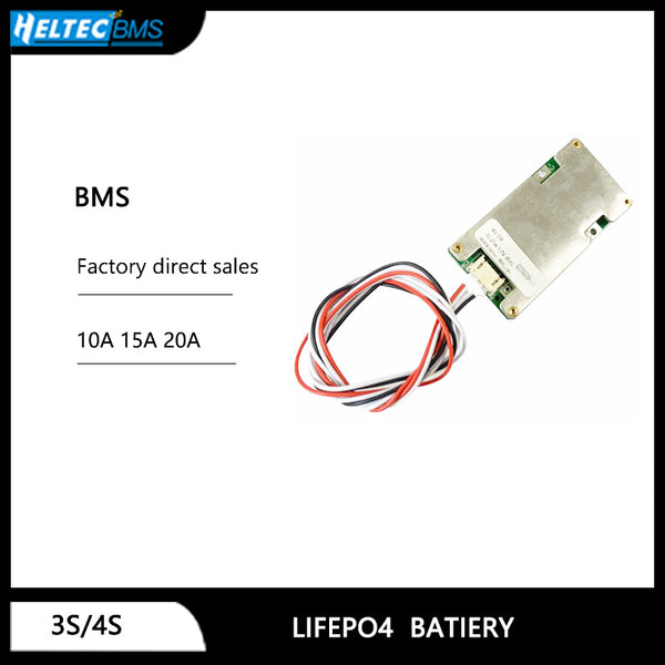 12V 3S 4S BMS 10A 15A 20A 18650 solar protection board Li-ion lifep04 battery managment system