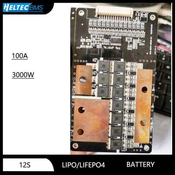 12S 13S 100A BMS Split port Lipo/Lifep04 battery protection board for electric vehicles and scooters within 3000W.