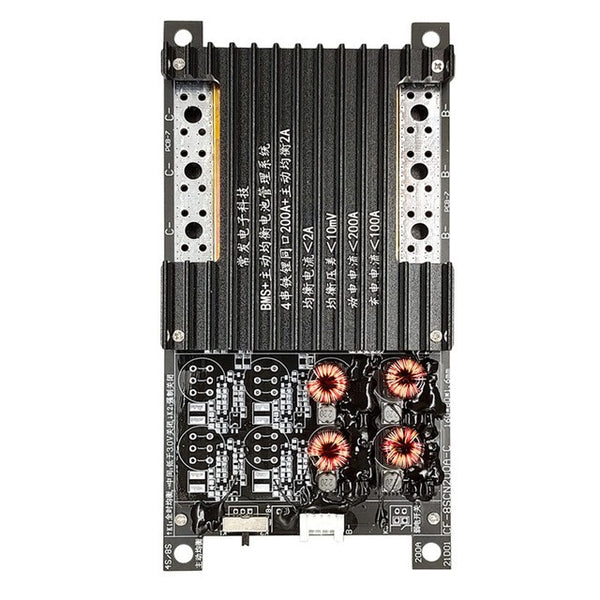 Lifepo4 BMS 4S 8S 200A with Active Equalizer Balancer 2A Lifepo4 battery protetcion board Integrated 2 in 1