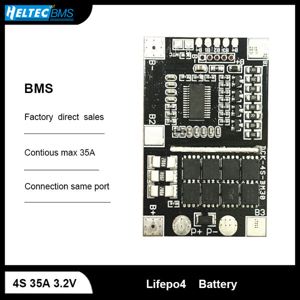 Lifepo4 BMS 4S 35A battery protection board for sea fishing and fishing turbines, Xenon lamp lighting, street lamp lighting bms