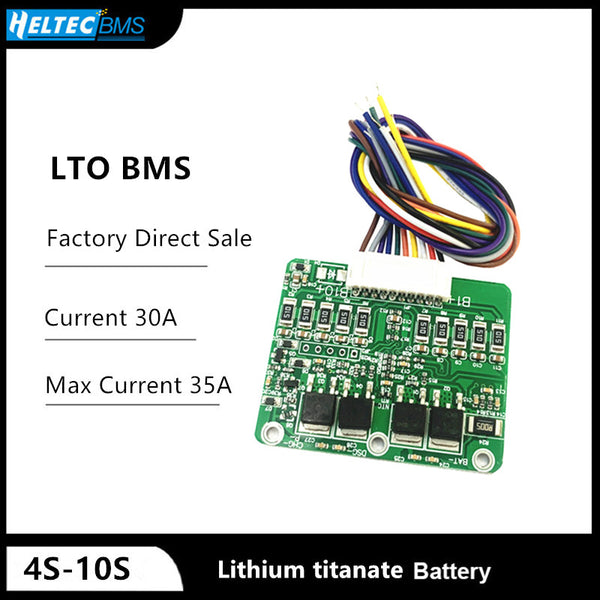 4S 5S 6S 7S 8S 9S 10S  30A 35A LTO BMS 2.4V Lithium Titanate Multi-string Lithium Battery Protection Board balanced BMS