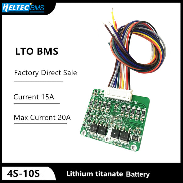 6S 15A LTO BMS 2.4V Lithium Titanate  Battery Protection Board balanced BMS